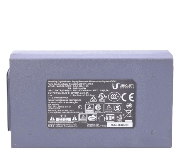 Ubiquiti Zasilacz POE 50V 60W 1,2A - 368337 - zdjęcie 3